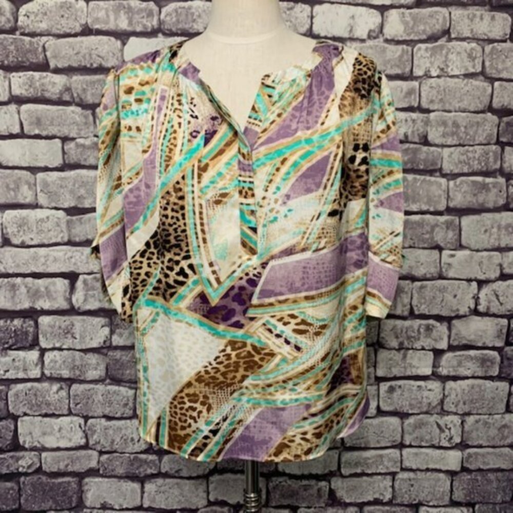 Jennifer Lopez Multicolored Blouse Size M